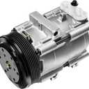 SCITOO AC Compressor fit for ford for F150 4.6L 5.4L 2002-2003, Air Conditioning Compressor fit for ford for F250 4.6L 2002-2006, for Ford F350 5.4L 2002-2006 1521480 1035108