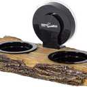 REPTI ZOO Turtle Basking Platform or Reptile Feeding Ledge with Suction Cup, Resin Flat Ramp for Turtle Reptile Chameleon Use