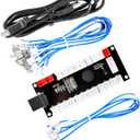 Reyann Zero Delay Arcade USB Encoder Pc to Joystick for Mame Jamma & Other Pc Fighting Games for American Style Arcade Joystick & HAPP Style Arcade Buttons