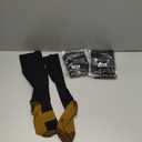 ACTINPUT Copper Compression Socks Men Women Circulation 4 Pairs-Best Support for Nurses,Running,Cycling (A1 - Black, 4XL)