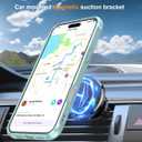 Hocase for iPhone 16 Pro Case 6.3", with Magnetic Ring Stand [Compatible with MagSafe] [Military Grade Protection] Slim Shockproof Translucent Protective Phone Case - Teal