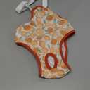 QBLEEV Dog Diapers Female Washable Sanitary Pantie with Adjustable Suspender, Reusable Doggie Diaper Puppy Diapers Male Cute Pet Period Panties for Dogs in Heat, Dog Underwear for French Bulldog XL (Orange)