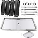 Grill Replacement Parts for Nexgrill 720-0830H 720-0783E 720-0783EH, Grease Tray Drip Tray & Grill Heat Plates & Burner Tubes and Igniters for Home Depot Nexgrill 4 Burner 720-0830H