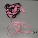 Dooradar Cat Harness and Leash Set, Escape Proof Safe Adjustable Kitten Vest Harnesses for Walking, Easy Control Soft Breathable Mesh Jacket with Reflective Strips for Cats, Pink, S