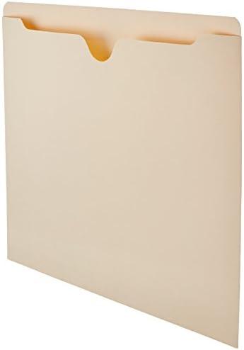 Amazon Basics File Folders Jacket, Reinforced Straight-Cut Tab, Flat-No Expansion, Letter Size, Manila, 50-Pack - AMZ600