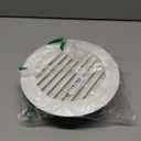 8 Inch Soffit Vent,HG Power Round Vent Cover with Built-in Screen Mesh, ABS Louver Round Air Vent Ceiling Diffuser for Exhaust Fan, Bathroom, Office and Home HVAC Ventilation, 200mm, White