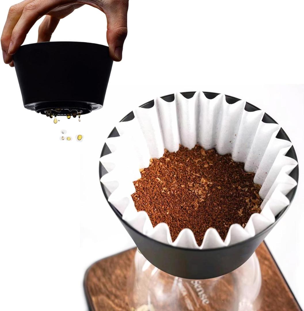 Coffee 2-5 Cup Dripper Brewer fits 185 flat papers Design Slow Drip Coffee Filter Cup for OREA Big Boy