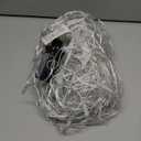 Joomer Christmas Net Lights - 12FT x 5FT 360 LED Plug-in Mesh Lights, Waterproof with 8 Modes, Timer, Connectable for Bushes, Trees, Garden, Outdoor Christmas Decor (Clear Wire, White)