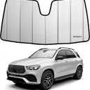 Custom Fit 2020-2026 GLE Windshield Sun Shade for Mercedes-Benz GLE/GLS SUV 2020 2021 2022 2023 2024 2025 2026 - Upgraded 6-Layer with Triple Laminate Core Front Window Shade with Storage Bag