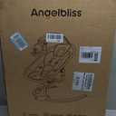 Angelbliss Electric Baby Swing with Cry Detection, Side-to-Side Motion, 5 Speeds, 180 Rotation, Indoor Swing for Infants and Toddlers (White)