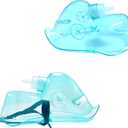 4 Packs Adult Europe Standard Oxygen Mask with 6.6' Tubing and Adjustable Elastic Strap - Size L+