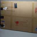 Hamilton Hills 24x36 inch Black Framed Mirror | Large Rectangular Bathroom Mirrors for Wall | Floating Glass Panel Vanity with Border | Wall-Mounted Mirror for Decor | Hangs Horizontal or Vertical