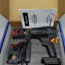 Saker Cordless Leaf Blower Portable Dust Cleaner Handheld Lightweight Blowers 180000 RPM with Adjustable Speed for Patio Cleaning, Drying,Camping Gifts 2 Batteries BF170 Black