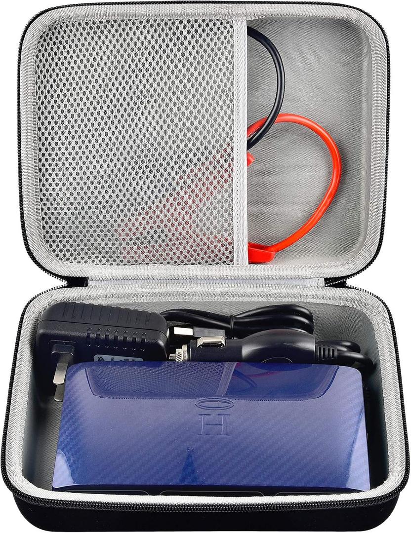 Case Compatible with Halo Bolt Portable Car Battery Jump Starter 58830/44400/57720 mWh Charger. Power Bank Holder for Halo Power Station 100/for AC Outlet (Not Fits for Halo Bolt Air, Box Only)