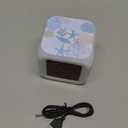 Starfish Seashell Alarm Clock for Kids Boy Girl 7 LED Color Changing Wake Up Clock Home Decor Bedroom Digital with Temperature Display