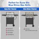 70-01-634 Grill Grate Replacement Parts for Dyna Glo Grill DGF350CSP DGF350CSP-D DGF350SNP DGF350SNP-D DG1-70-01-634-R 101-03011 Cast Iron Cooking Grate Grids Dyna-glo 2 Burner Gas Grill Grates Parts