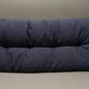 Magpie Fabrics Patio Bench Cushion 42"x18", Indoor/Outdoor Non-Slip Water Resistant Long Seat Pads, Tufted Loveseat Cushion for Swing, Settee, Window, Garden, Wicker, Front Porch (Navy Blue Textured)