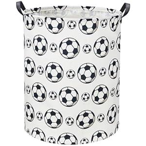 DDBASKET Kids Laundry Hamper Baby Hamper for Nursery Boy and Girl Soccer Baby Clothes Hamper Cute Kids Toys Storage Bin Organizer Soccer Room Decor for Home (Soccer)