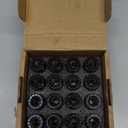 M14x1.5 Lug Nuts For Ford F250 F350 Super Duty, 32pcs 14x1.5 Flat Washer Aftermarket One Piece Design Wheel Lug Nut Replacement HCPZ-1012-B HCPZ-1012-A OEM Steel Nuts, Anti-Rusting Updated Not Swollen