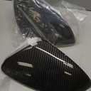 NewYall Carbon Fiber Look Door Side Mirror Cover Cap for VW Golf R GTI 2014-2018 Pair Left Driver and Right Passenger Side