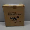 GOREDI Under Desk Exercise Bike Pedal Exerciser, Fully Assembled Pedal Exerciser for Seniors, Foldable Mini Exercise Bike for Office Fitness with LCD Display, Peddler Exerciser