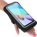Arm Phone Holder for Running, Armband Wrist Cell Phone Holder, Forearm Armbands Phones Running Holders with Adjustable Strap & Card Slot for Men Women(Black)
