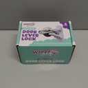 Door Lever Lock (2 Pack)  Prevents Toddlers from Opening Doors  Easy One-Hand Operation for Adults  Durable ABS with 3M Adhesive Backing  No Tools Needed for Install (White)