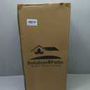 Solution4Patio 2 Pack Retro Metal Plant Stand Basket with Coconut Liner, Foldable 30" Height Tall Stand Plant Holder Shelf, Outdoor Elegant Corner Decorative Display Flower Rack, #K350A01