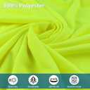 Hi Vis Reflective Long Sleeve Safety Work T Shirt Moisture Wicking DryBlend for Railway Workers Fast Dry Comfortable (Yellow, M)