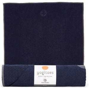 Yogitoes Yoga Hand Towel - Quick Drying Microfiber, Lightweight, Easy for Travel, Use in Hot Yoga, Vinyasa and Power, 16 Inch (40cm) (71" x 24", Midnight)