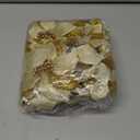 WILLBOND 36 Pieces Christmas Poinsettia Glitter Faux Flowers Christmas Artificial Flowers Tree Ornaments Topper Xmas Decorations(Gold)