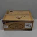 ZMISHIBO Low Profile Ceiling Fans with Lights, Flush Mount Modern Ceiling Fan and Remote Control, 20" LED Ceiling Fans, Stepless Dimmable 3 Colors and 6 Speeds (Black)