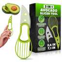 Avocado Slicer Tool 3 in 1 Food-Grade Plastic Cutter, Peeler & Pit Remover for Easy Slicing, Scooping & Quick Food Prep Easy to Use Avocado Peeler Tool | Durable Ergonomic Design Kitchen Gadget