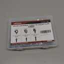 180PCS Universal Push-Mount Cable Zip Ties with Clips