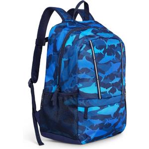 Lands' End Unisex Kids Medium ClassMate Lightweight Durable Elementary School Backpack, Limoges