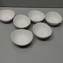 Sweese 10 oz Small White Porcelain Bowls - Set of 6 Dessert, Ice Cream, Snack & Yogurt Bowls, Ceramic Serving Bowls for Rice or Soup