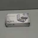 MaxGear Business Card Holder Desk, Large Plastic Business Card Organizer Box with Lid, Credit Cards Holder File Storage Case for Office & Home, Holds 500 3.5 x 2.2 Cards with A-Z Index Tabs, Gray