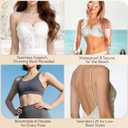 Sticky Bra Inserts-Double Sided Adhesive Lifting Bra, Lightly Padded & Invisible Support for Large Breasts (Beige, L)