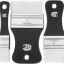Bates- Flat Paddle Paint Brush Set, 3 Pack, Nylon Bristles Painting Brushes, Ergonomic Handle