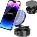 Vacuum Magnetic Car Phone Holder - 360 Rotation & 540 Adjustment, Universal Fit for All Vehicles & Smartphones, Anti-Slip Shockproof Design