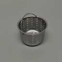 Kitchen Sink Drain Basket Only, 3-inch Basket for Kitchen Sink Strainer Replacement, Deep Cup with Handle, SUS 304 Stainless Steel