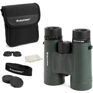 Celestron - Nature DX 10x42 Binoculars  Ideal for Birding and Outdoors  42mm Objective Lenses  5.8 Field of View  BaK-4 Prisms  Fully Multi-Coated  Waterproof and Fogproof