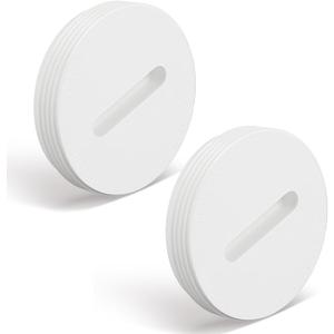 2 Pcs 3 Inch PVC DWV Pipe Fitting Flush Cleanout Plug Compatible with P110 Series NPT Male Threaded Connector PVC Plumbing Adapter for Plumbing Water Line Drainage Piping Waste Vent System