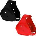 Jerify 2 Pcs Wrestling Headgear for Kids Youth Soft Grappling Headgear Wrestling Adjustable Ear Guard Protective(Black, Red)