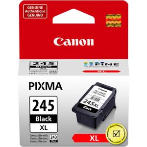 Canon PG-245 XL Genuine Black Ink Cartridge, Compatible with iP2820, MG2420/2924/2920/3020/2522/2525, MX492, TS3120/302/302a/202/202a/4520/3320