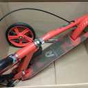 Non-Electric Scooters for Kids 8-12, Teens & Adults - Foldable Commuter Scooter with 8" Wheels, Bell, Hand Brake & Adjustable Height 30"-40.5", 220LB Capacity, Manual Push Scooter for Campus & Park