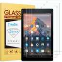 (3 Pack) TiKeDa Screen Protector for Amazon Fire HD 10 2019 Tablet 10.1 inch (9th and 7th Generation, 2019 and 2017 Release) Tempered Glass Screen Protector Not fit Fire HD 10 2021 Version