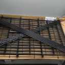 10 Panels No Dig Garden Fence with Gate, 44in(H)  23.6ft(L) Decorative Metal Outdoor Dog Fence, Rustproof Pet Fencing for Yard, Patio, Flower Bed -Temporary Fencing| Easy to Install