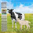 12 Gauge Heavy Duty Cattle Panels for Garden Trellis, 4ftx100ft, Thickened Cattle Panels for Galvanized Farm Fence Chicken Wire Fencing, Durable Goat Fence, Ideal for Farm and Field Protection