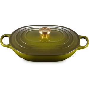 Le Creuset Enameled Cast Iron Signature Oval Casserole, 3.75 qt., Olive